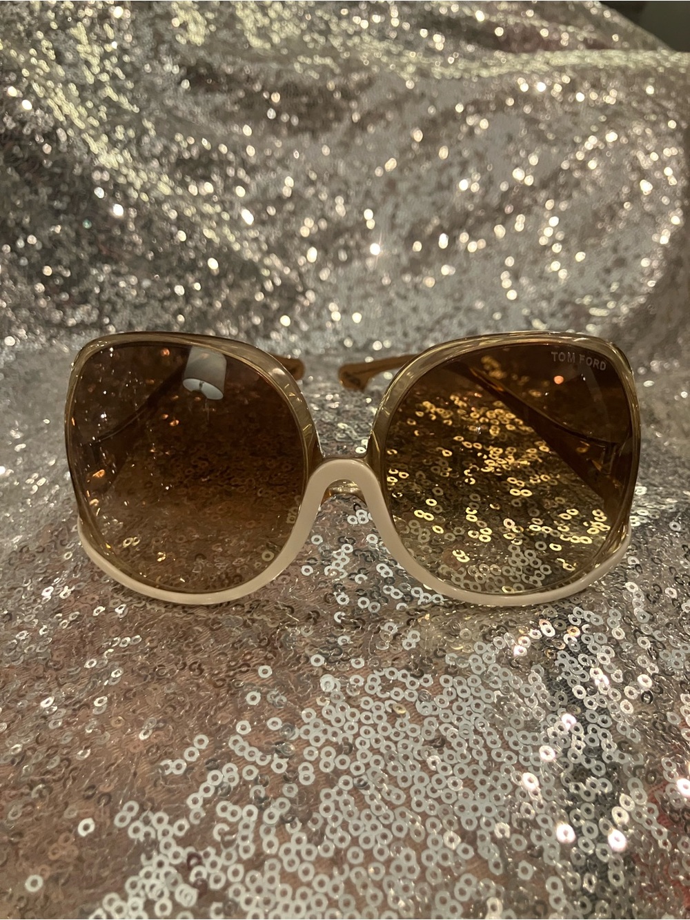 Tom Ford “Scarlet” Sunglasses with Brown Gradient Lenses